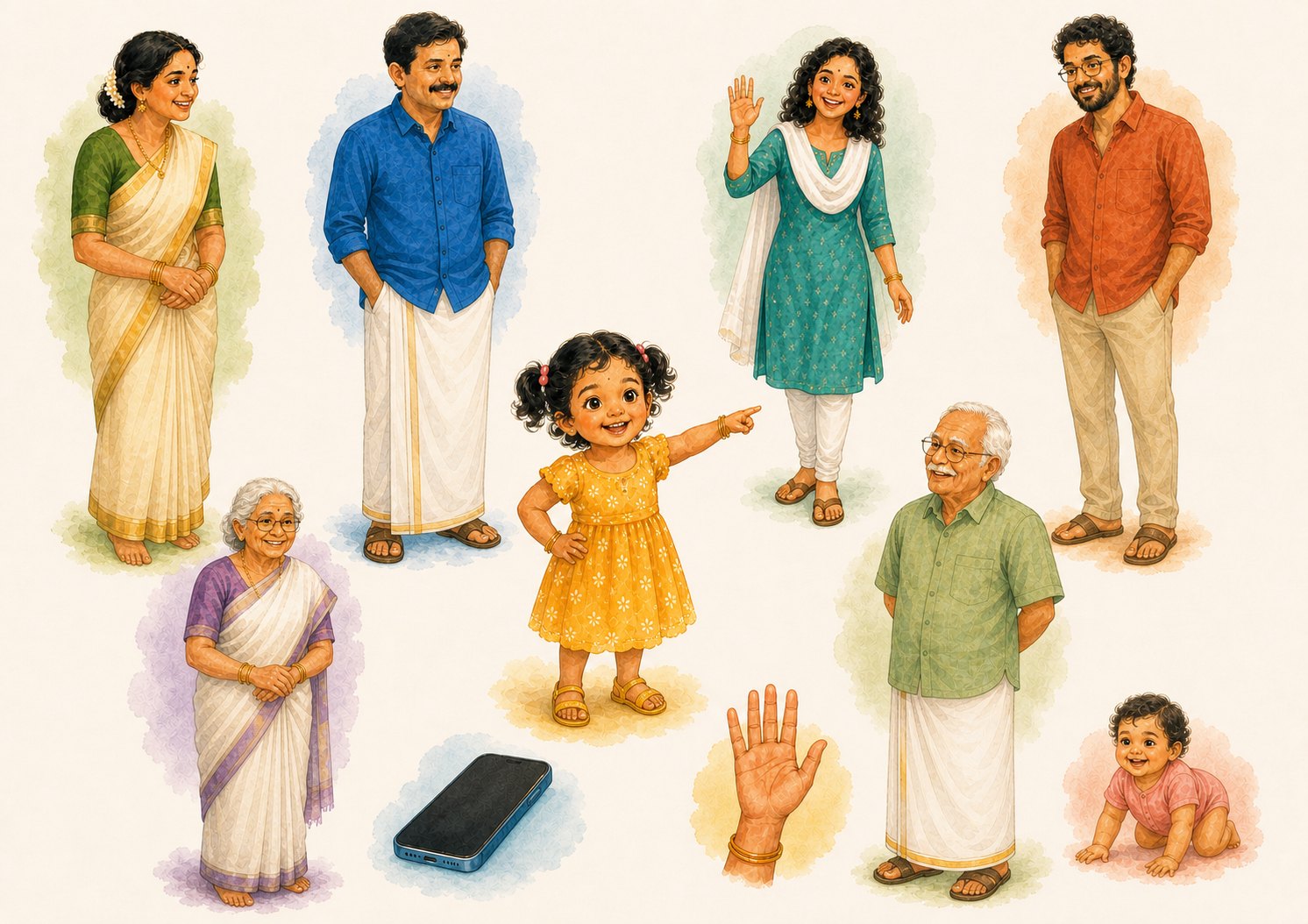 Illustrated my people scene