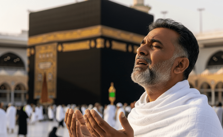 Malayalee Muslim man doing Umra in Saudi